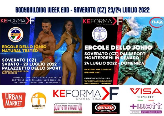 A Soverato due giorni di grande body building con l&#039;“Ercole dello Jonio”